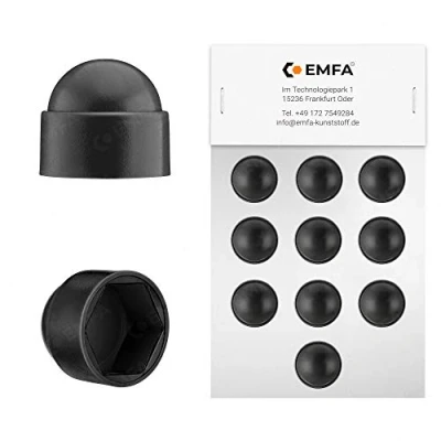 Imagen de Tapas Protectoras de Tornillos M12 (para la Llave 19) Nero 25 Piezas hexagonales EMFA ®