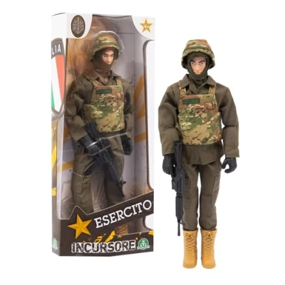 Imagen de Giochi Preziosi Eer21400 Figura de Incursor del ejército Italiano 30 cm, articulado y Altamente detallado, para niños a Partir 4 años,