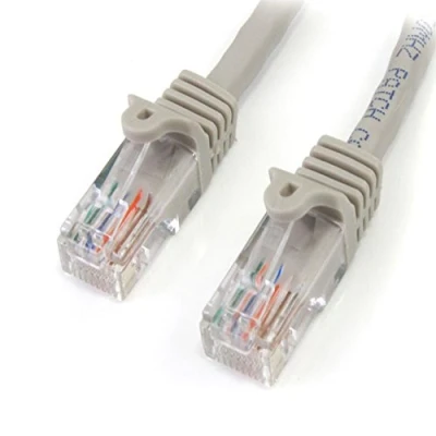 Imagen de StarTech.com Cable de 5m red Ethernet Cat5e RJ45 sin traba snagless Gris