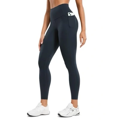Imagen de CRZ YOGA Mujeres Butterluxe Ejercicio Polainas 64cm Cintura Alta con Bolsillos True Navy 40