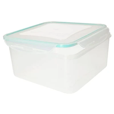 Imagen de KOTARBAU® Recipiente de plástico para comida, 3000 ml, Fiambrera, Contenedor cuadrado, Tupper almacenamiento alimentos, Taper, Cierre hermético