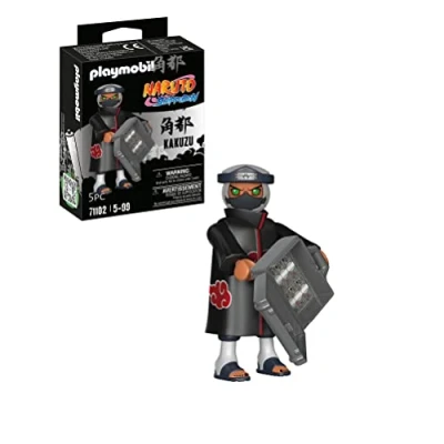 Imagen de PLAYMOBIL Naruto Shippuden 71102 Kakuzu con Abrigo Negro y Nubes Rojas Maleta, diversión de Juego Creativo para Fans del Anime Grandes Detalles Extras auténticos, 5 Piezas, a Partir años