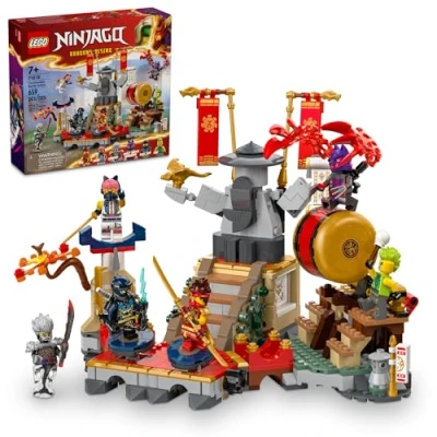 Imagen de LEGO NINJAGO juego de arena batalla torneo con 6 minifiguras, juguete acción para niños, construcción ninja, idea regalo cumpleaños niños y niñas 7 años en