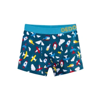 Imagen de Dedoles Calzoncillos Hombre y Chico Ropa Interior Algodón Boxer Muchos diseños Divertidos Dinosaurios Hockey Patos, Color: Azul, diseño: Aviones (niño), tamaño: 9 10 años