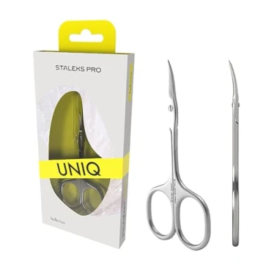 Imagen de STALEKS PRO Tijera profesional para cutículas. Acero Inoxidable. Bailarina UNIQ SQ 10/3