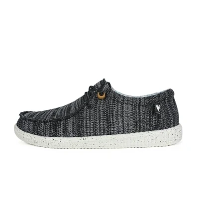 Imagen de WALK IN PITAS WP150 WALLABI Knitted Mocasines de Hombre Naúticos Casual Zapatillas Verano Zapatos Casuales y Cómodos Negro 42