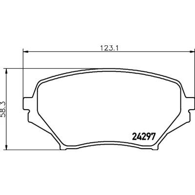 Imagen de HELLA 8DB 355 006 771 Juego de pastillas freno no preparado para indicador desgaste MAZDA: MX 5 3
