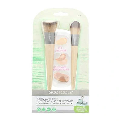 Imagen de ECOTOOLS Juego de pinceles maquillaje y paleta mezcla con tapa
