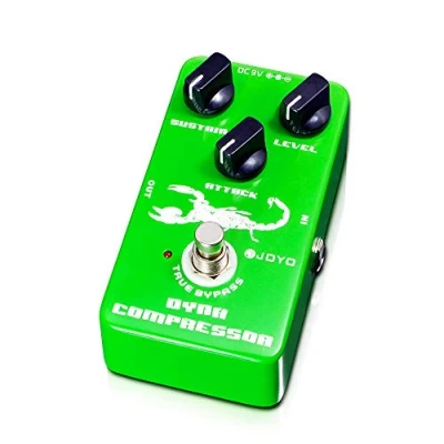 Imagen de JOYO Pedal de compresor dinámico, recreación bajo ruido, Ross clásico para guitarra eléctrica y bajo, True Bypass (JF 10)