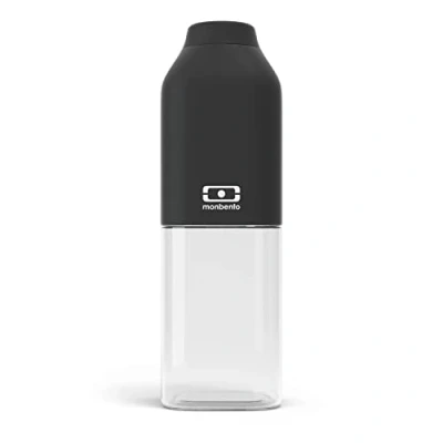 Imagen de monbento Botella Agua MB Positive M Onyx 500ml Tritan Hermética Ideal para Trabajo, Picnic, Deporte Sin BPA Segura y Duradera Negro