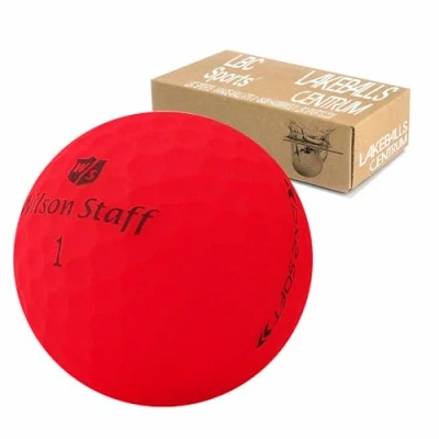 Imagen de lbc sports 24 Wilson Staff Dx2 / Duo Soft Optix Pelotas de Golf AAAAA, Color Rojo, Acabado Mate, usadas