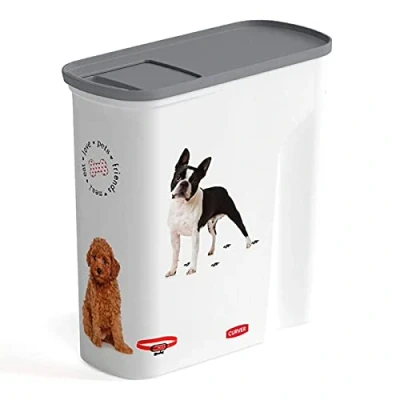 Imagen de CURVER Verseuse Love Pet Dry Food Container Contenedor de Alimentos para Mascotas, Perro 6L, Tereftalato Polietileno, 6 L