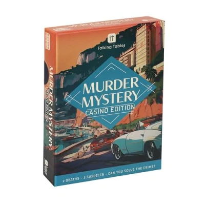 Imagen de Talking Tables Murder Mystery at The Casino Game for Adults, Players 1+, 3 Case File, Fun After Dinner Party, Edades 16+