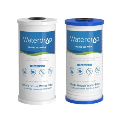 Imagen de Waterdrop Filtro de Agua para Toda la Casa 10&quot; x 4.5&quot;, Recambio el Sistema Filtrado WD WHF21 PG