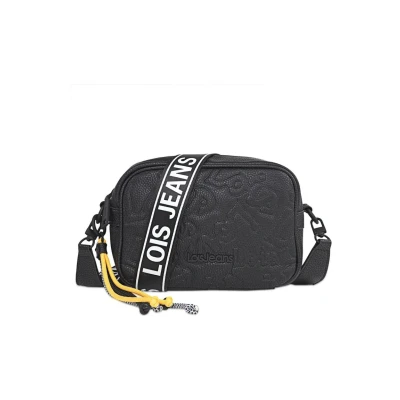 Imagen de Lois Bolso Bandolera Mujer elegante. versátil diseño práctico para diario ideal como moderno y funcional dentro De los mejores Bolsos Cierre Cremalle, Negro