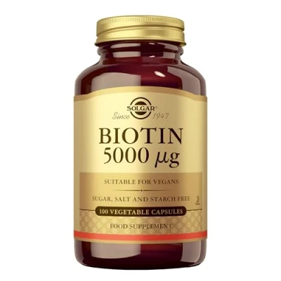 Imagen de Solgar Biotina 5000 μg, 100 Comprimidos