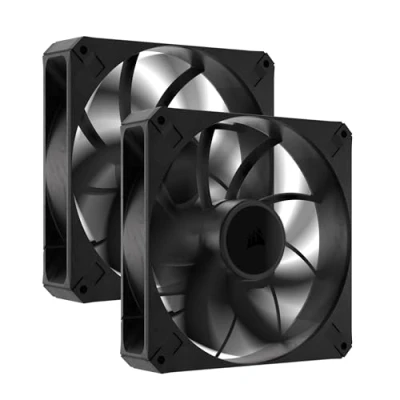 Imagen de CORSAIR RS140 MAX 140 mm PWM Ventiladores Grueso Alta Presión Estática Fabricación en Polímero de Cristal Líquido Paquete Doble Negro