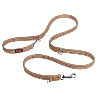 Imagen de Company of Animals Collar Halti Correa multifunción con Doble Enganche, Ideal para antitirones Entrenamiento. Cómoda de sostener. Apta Perros medianos y Grandes (Talla L, Arena del Desierto)