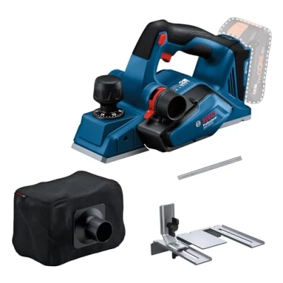 Imagen de Bosch Professional 18V System cepillo a batería GHO 26 (Brushless, incl. bolsa para polvo, tope paralelo, 1 cuchilla Wood Razor, sin baterías ni cargador)