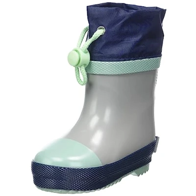 Imagen de Playshoes Gummistiefel Halbschaft Gefüttert, Botas de Lluvia Unisex niños, Gris, 27 EU