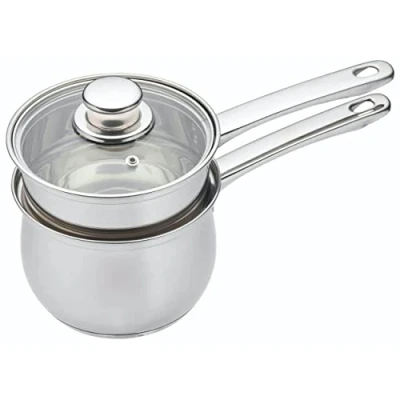 Imagen de KitchenCraft Baño María de Inducción/Doble Caldera, Acero Inoxidable en Caja Regalo, 16cm (6.3&#039;&#039;), Plateado