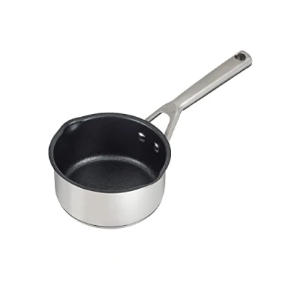 Imagen de Ninja ZEROSTICK C61216UK Batería de cocina acero inoxidable 16 cm, larga duración, antiadherente, compatible con inducción, apto para horno hasta 260 C, mango fundido