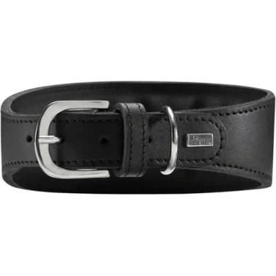 Imagen de Hunter Super Soft Collar para Perro (Piel, Acolchado, Talla XS), Color Negro
