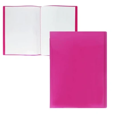 Imagen de RAYLU PAPER Carpeta con Fundas Transparentes Tamaño A4, Hecha de Polipropileno 100% Biodegradable, 40 para Documentos en Casa y Oficina (A4, fundas, Rosa)