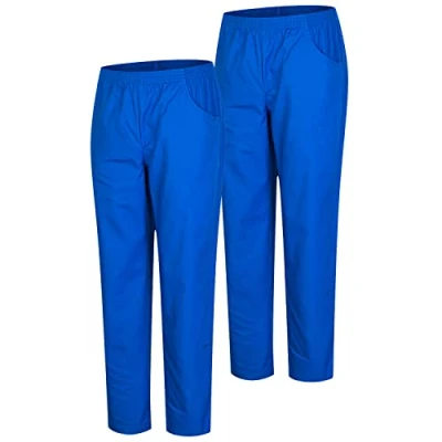 Imagen de MISEMIYA Pack 2 pcs PANTALÓN Sanitario Unisex Uniforme Uniformes MEDICOS DE Trabajo Ref.8312 * 3XL, Azul Royal 21