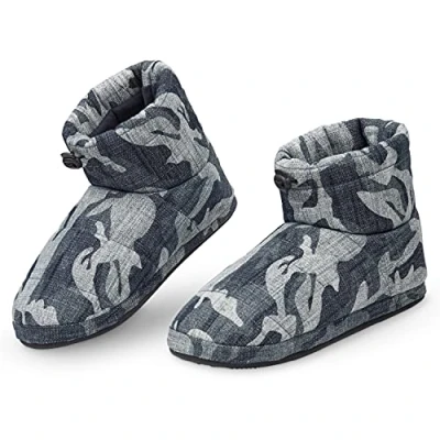 Imagen de DUNLOP Zapatillas Casa Hombre, Pantuflas Hombre Altas Para Casa, Bota, Regalos Hombres y Adolescentes Talla 41 46 (46, Camuflaje Azul, numeric_46)
