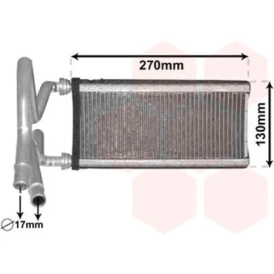 Imagen de VAN WEZEL 53006706 Radiador de Calefaccion