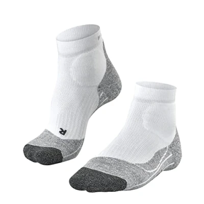 Imagen de FALKE TE2 Short M SSO algodón anti ampollas 1 par, Calcetines de tenis Hombre, Blanco (White Mix 2020), 42 43