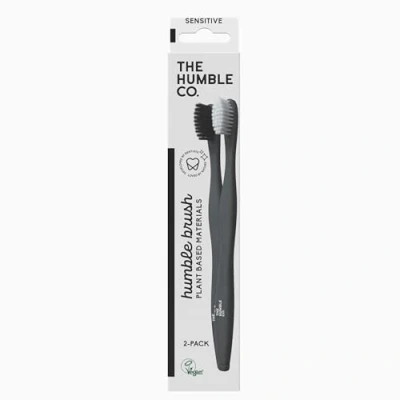 Imagen de The Humble Co. Cepillo de dientes a base plantas Cerdas sensibles Biodegradable, ecológico, vegano para el cuidado bucal diario, aprobado por dentistas (paquete 2)