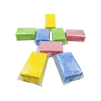Imagen de Greenet esponjas de Limpieza celulosa Pack 24 Cocina 100% Natural Super duraderas Reutilizables y biodegradables