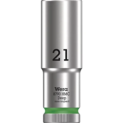Imagen de WERA 05004561001 8790 HMC Deep 21,0 Llave de vaso larga con arrastre 1/2&quot;