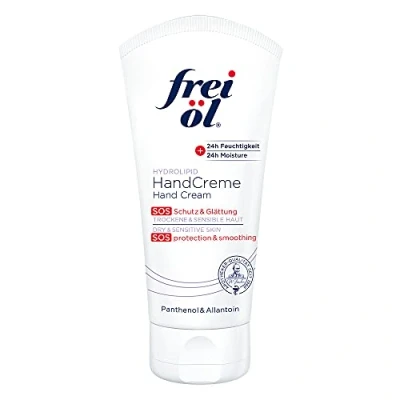 Imagen de frei öl Crema de manos HYDROLIPID, cuidado y protección, 24h humedad, absorción rápida, no grasa, vegana, 75 ml
