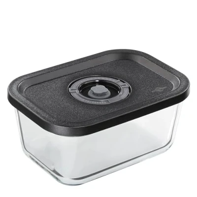 Imagen de Küchenprofi EASYFRESH Caja de vacío M Vidrio irrompible Conservar alimentos mediante bomba con tapa plástico Hermética y a prueba fugas Horno lavavajillas