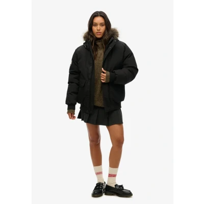 Imagen de Superdry Everest Chaqueta de invierno, Mujer, Talla: Large, Jet black