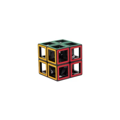 Imagen de Recent Toys Hollow 2x2 Cube, Color Rompecabezas de Cubo Hueco Colorido, brainteaser for Adults and Children (M5095)