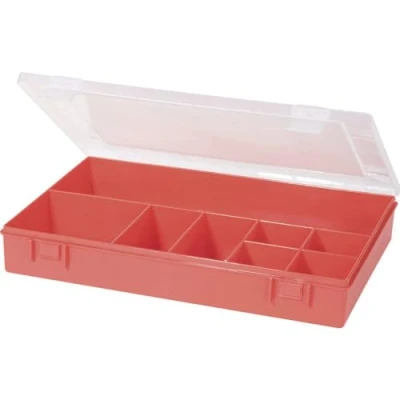 Imagen de Hünersdorff Cajas de surtido PP CLASSIC, 8 compartimentos 225x335x55 mm, rojo