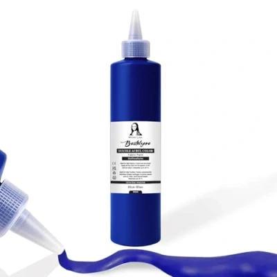 Imagen de SÜDOR Tinte para tela de 500 ml.Color textil resistente al lavado.Color camisetas tejidos claros.Lavable a máquina,resistente lavado.Pintura textil,color pintura tela,fijación