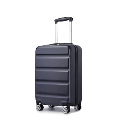 Imagen de Kono Maletas de Viaje Cabina 20 Pulgadas, Rígidas Ligeras, Cerradura TSA, Ruedas Dobles Giratorias, Equipaje Mano Pequeño para Viajes y Negocios, Azul Marino