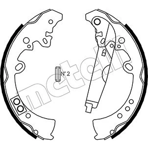 Imagen de Kit de zapatas METELLI 53 0445