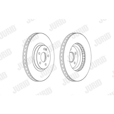 Imagen de JURID 569261J Disco de freno 330 32 5 ventilado aceitado sin tornillos MERCEDES BENZ: Clase V, Vito Tourer, Furgón