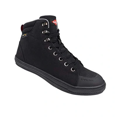 Imagen de Lee Cooper Workwear Botas LCSHOE158 para mujer hombre unisex retro Cordura Seguridad en el Trabajo de béisbol SB/SRA, Negro, Tamaño 4 UK / 37 EU