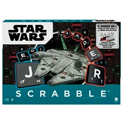 Imagen de Mattel Games Scrabble Star Wars, Juego de Mesa para niños y niñas +10 años, Incluye Cartas (Mattel HDX15)