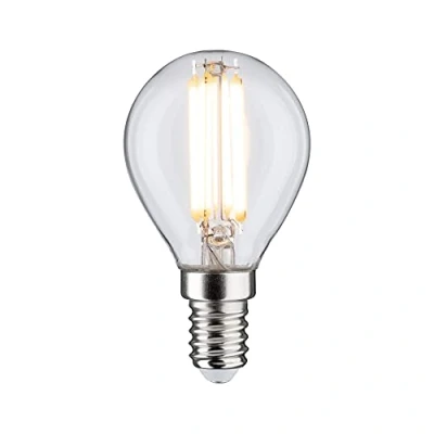 Imagen de Paulmann 28650 lámpara LED filamento Gota 6,5 vatios clásico Bombilla Clara 2700 K Blanco cálido E14, 6.5 W, 1 Stück (1er Pack)