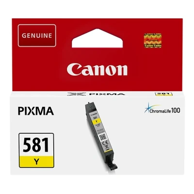 Imagen de Cartucho De Tinta Amarillo Canon Cli 581y 2105c001