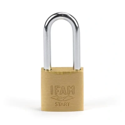 Imagen de IFAM Candado Antirrobo SR30AL Gama Start, 30 mm, Arco Largo, Sistema Doble Enganche, Incluye 2 Llaves de Serreta, Resistencia y Fiabilidad, Ideal para Maletas, Taquillas, Cajones Cajoneras, Talleres