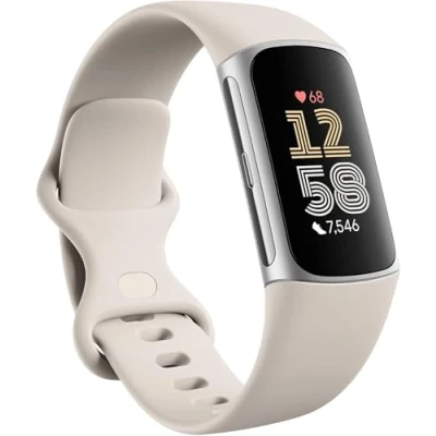 Imagen de Fitbit Charge 6 Plata (Banda De Silicona Beis)
